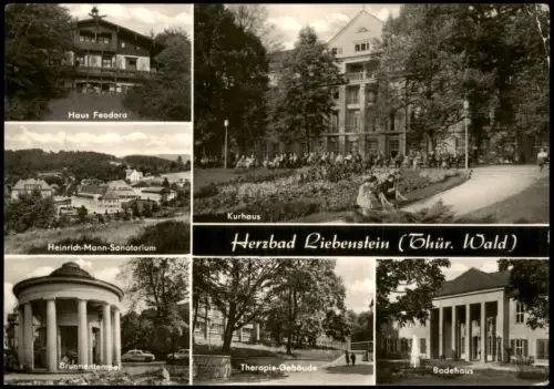 Ansichtskarte Bad Liebenstein Mehrbildansicht Herzbad Liebenstein 1966