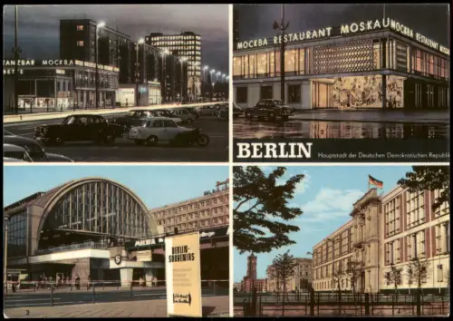Berlin  Stalinallee  Restaurant Moskau,  Alexanderplatz, Staatsratsgebäude 1967