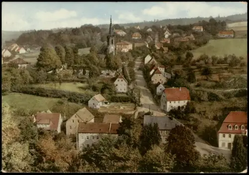 Berggießhübel-Bad Gottleuba-Berggießhübel Ortsansicht mit Kirchberg 1964