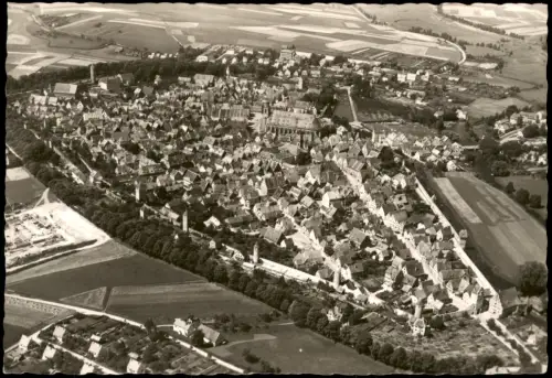Dinkelsbühl Luftbild Luftaufnahme Totalansicht v. Flugzeug aus 1965