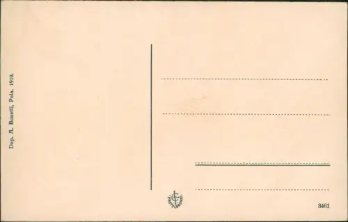 Postcard Pula Pola Arena - Inneres 1910