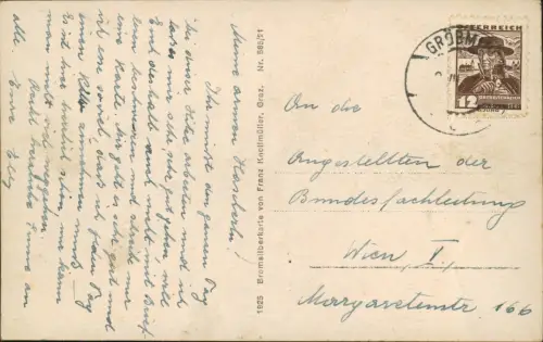 Ansichtskarte Gröbming Kuranstalt mit Stoderzinken 1930