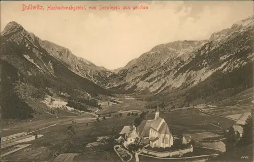 Ansichtskarte Dullwitz Steiermark Hochschwabgebiet, von Seewiesen aus 1912