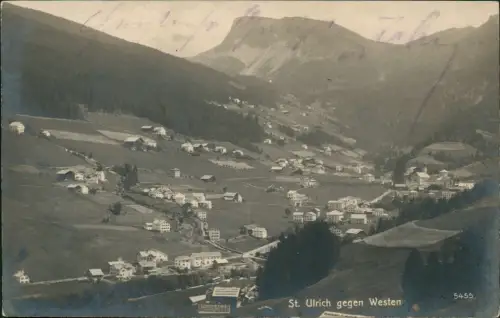 Cartolina St. Ulrich in Gröden Ortisei Blick auf den Ort - Fotokarte 1912