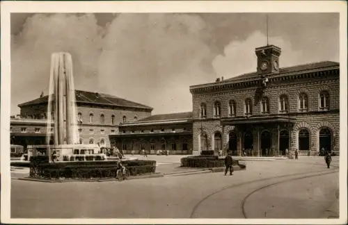 Cartolina Bologna Piazza Stazione Ferroviaria - Bahnhof 1930