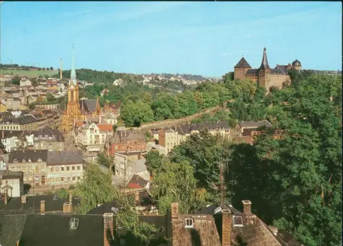 Ansichtskarte Mylau-Reichenbach (Vogtland) Panorama-Ansicht 1982/1986