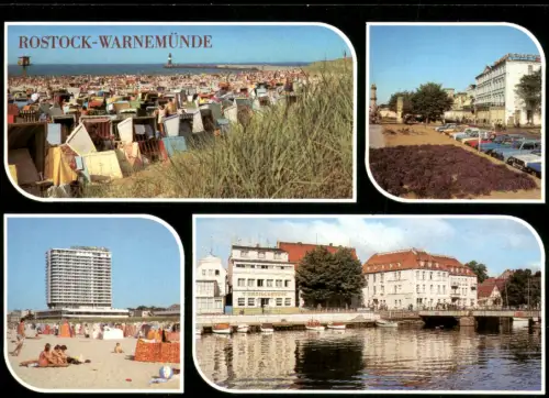 Warnemünde-Rostock Strand, Strandhotel, Hotel "Neptun", HO-Gaststätte  1985