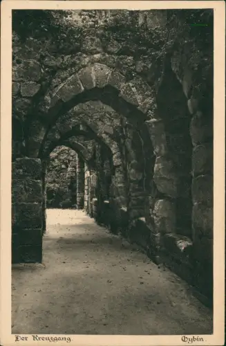 Ansichtskarte Oybin Bergkirche - Kreuzgang 1922