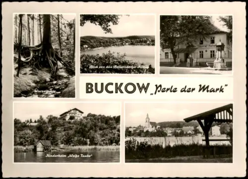 Buckow (Märkische Schweiz) MB   Kinderheim Weiße Taube und Central-Hotel 1962