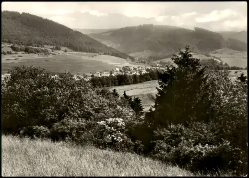 Ansichtskarte Sachsenbrunn Panorama-Ansicht von Sachsenbrunn 1974