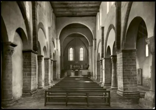 Ansichtskarte Ilsenburg (Harz) Klosterkirche Drübeck, Innenansicht 1969