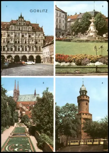 Görlitz Zgorzelec Rathaus,Platz Befreiung Ochsenbastei Reichenbacher Turm 1974