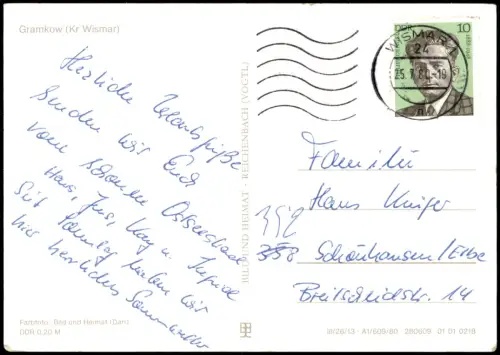 Gramkow Strand Ansichtskarte  1980