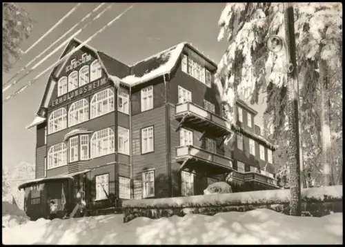 Ansichtskarte Oberhof (Thüringen) VDK-Erholungsheim im Winter 1967