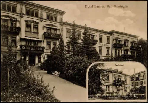 Ansichtskarte Bad Kissingen Hotel Sanner 2 Bild 1908