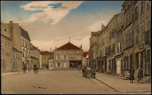 CPA Mörchingen Morhange Marktplatz 1912