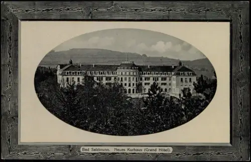 Bad Salzbrunn Szczawno-Zdrój Neues Kurhaus Grand Hotel 1911 Passepartout