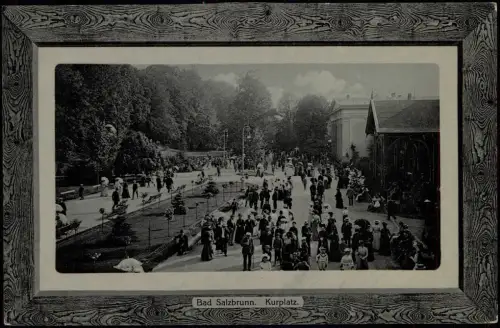 Ansichtskarte Bad Salzungen Kurplatz 1911 Passepartout