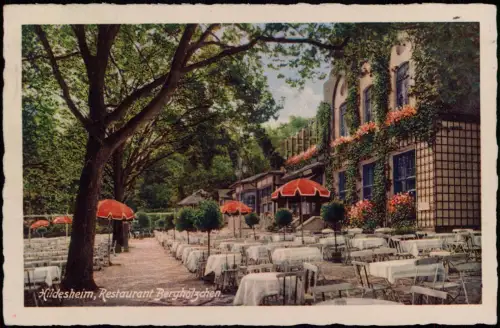 Ansichtskarte Hildesheim Restaurant Berghölzchen. 1938