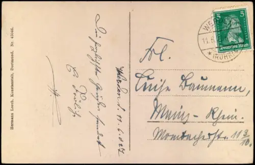 Ansichtskarte Werden (Ruhr)-Essen (Ruhr) Stadt Flußbadeanstalt 1927