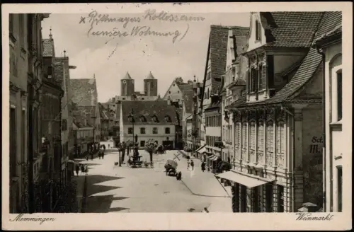 Ansichtskarte Memmingen Weinmarkt 1913