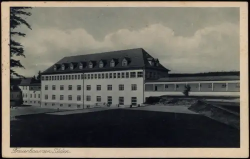 Ansichtskarte Bischofsgrün Frauenbau von Süden Heilstätte 1937