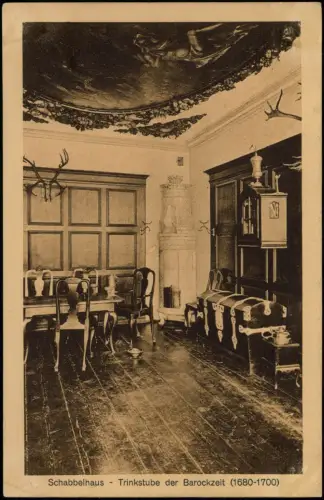Lübeck Schabbelhaus - Trinkstube der Barockzeit (1680-1700) 1916