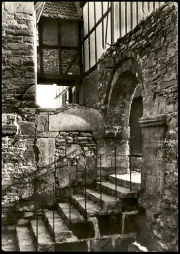 Ansichtskarte Ilsenburg (Harz) Treppe im Kreuzgang, Kloster Drübeck 1978