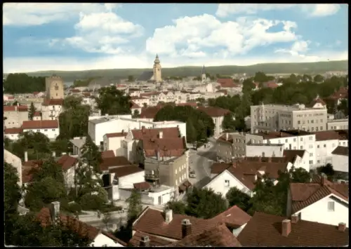 Ansichtskarte Mühldorf am Inn Stadtpanorama 1970