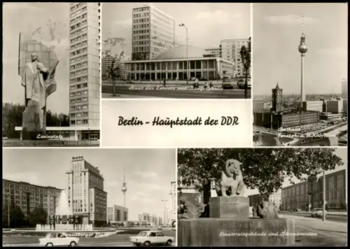 Ansichtskarte Berlin Berlin - Hauptstadt der DDR, Mehrbildkarte 1973