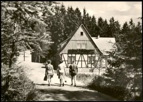 Sosa (Erzgebirge)-Eibenstock Gaststätte Köhlerhütte Talsperre des Friedens 1970