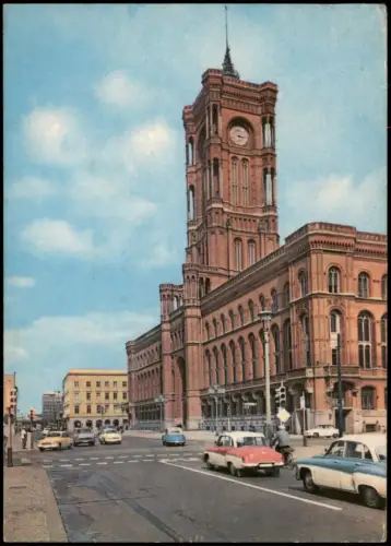 Ansichtskarte Mitte-Berlin Rotes Rathaus 1967