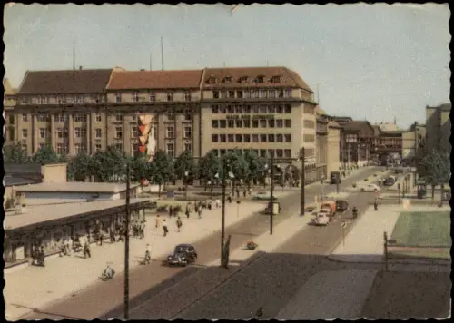 Mitte-Berlin Friedrichstraße Ecke Unter den Linden mit Haus der Schweiz 1961