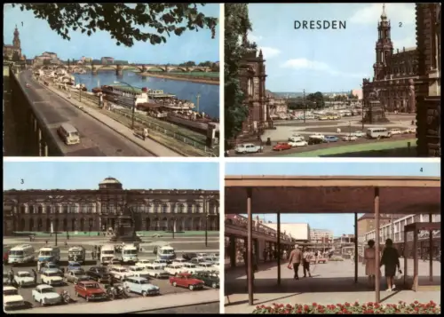 Altstadt Dresden Brühlsche Terrasse , Einkaufszentrum Webergasse 1970