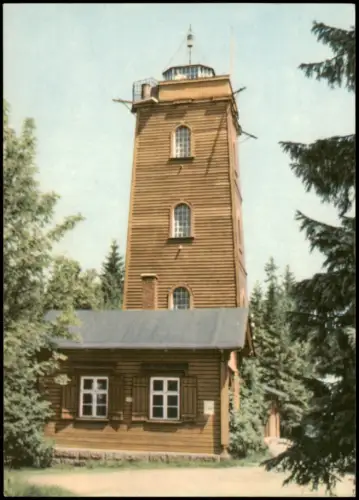 Stützengrün Aussichtsturm auf dem Kuhberg bei Stützengrün 1966