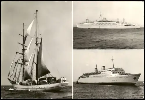 Segelschulschiff Wilhelm Pieck, MS Völkerfreundschaft, Fährschiff Saßnitz 1985