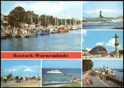 Warnemünde-Rostock, Strom, Seepromenade, Mole, Konsum-Gaststätte "Teepott" 1980