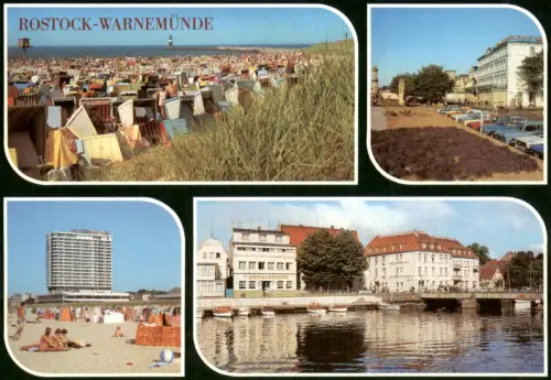 Warnemünde-Rostock Strand, Strandhotel, Hotel "Neptun", HO-Gaststätte  1981