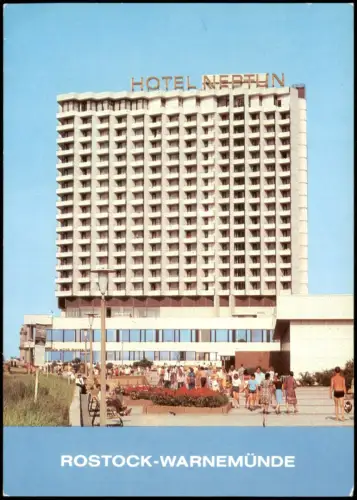 Ansichtskarte Warnemünde-Rostock Hotel Neptun 1981
