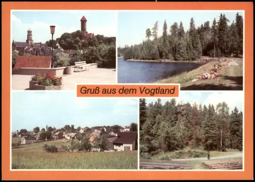 Auerbach (Vogtland) Beerheide - Teilansicht Freilichtbühne am Röthelstein 1983