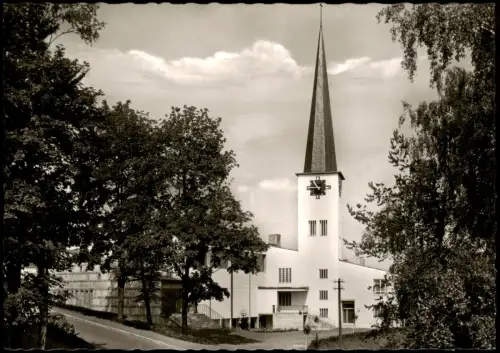 Naila (Oberfranken) Katholische Pfarrkirche Verklärung Christi 1964