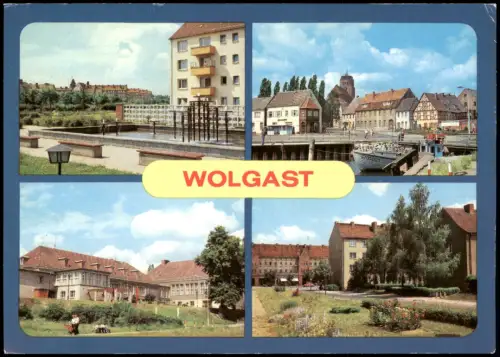 Wolgast  Wohnkomplex Nord, Hafen, Hotel   Ludwig-van-Beethoven-Straße 1982