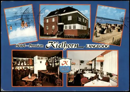 Ansichtskarte Langeoog Hotel-Pension KIELHORN MB 1977