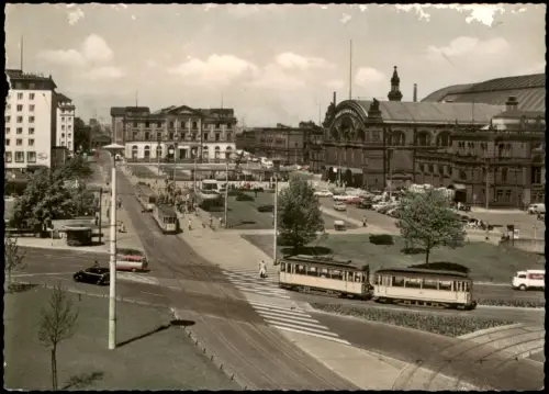 Ansichtskarte Bremen Hauptbahnhof Straßenbahn 1978