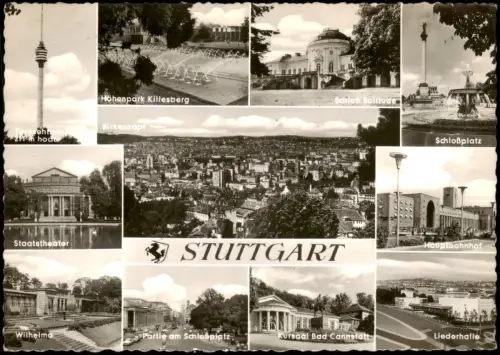 Ansichtskarte Stuttgart Stadtteilansichten Fotoansichten 1964