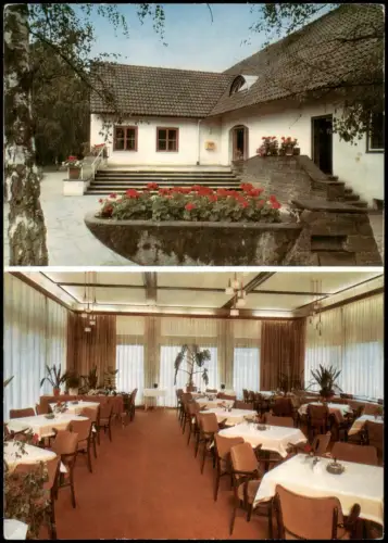 Ansichtskarte Bruchsal Autobahn-Raststätte, Eingang 1971