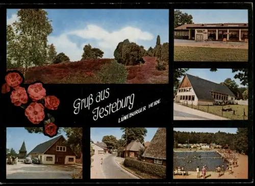 Ansichtskarte Jesteburg Restaurant u. Café Thun 1969