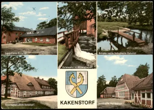 Ansichtskarte Kakenstorf Mehrbild Schulheim Bötersheim 1970
