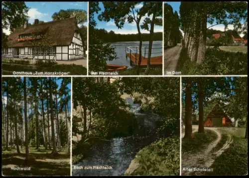 Ansichtskarte Appel-Hollenstedt Am Fischteich Im Dorf Gasthaus Mehrbild 1973