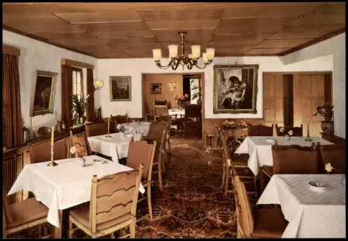 Ansichtskarte Elleringhausen-Olsberg HOTEL HAUS KEUTHEN - Gastraum 1963